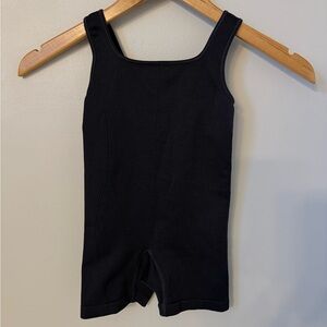 All in Motion Girls 4/5 Biker Shorts Leotard Romper